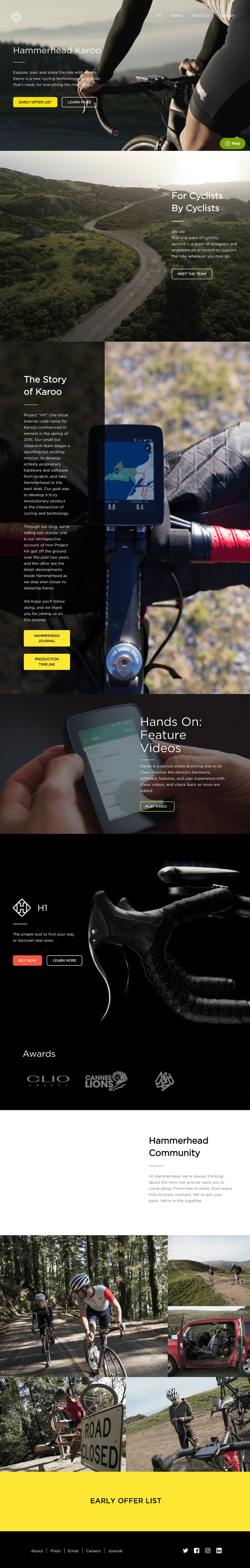 Beautiful site Design Inspiration Hammerhead DesignRush