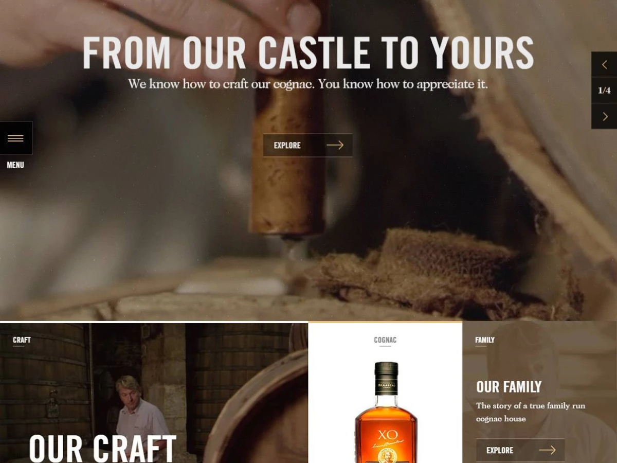 Braastad Cognac Elegant Website Design