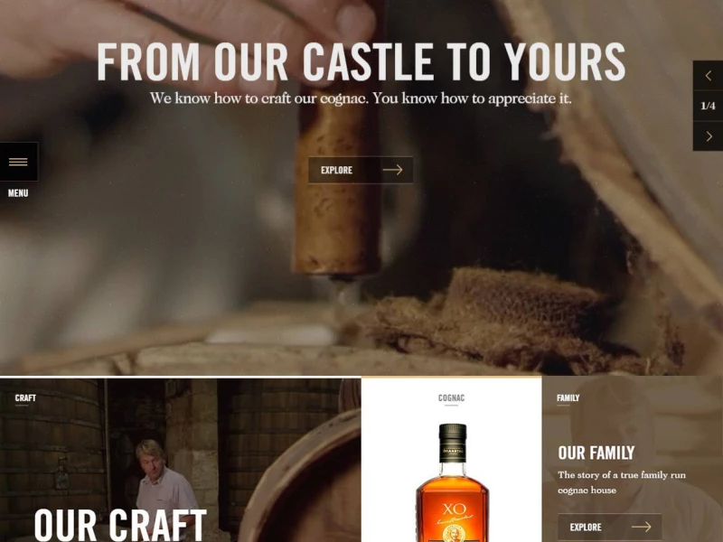 Braastad Cognac Elegant Website Design