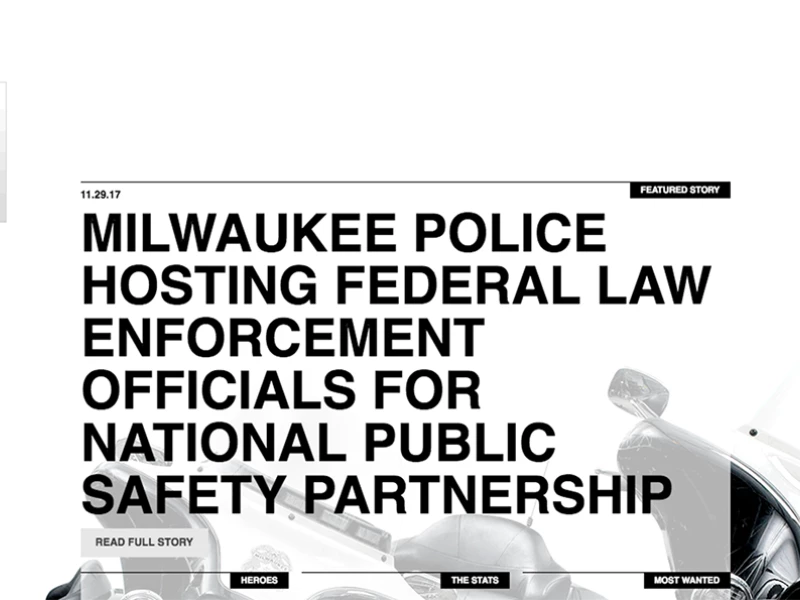 Milwaukee Police News Awesome Website Design