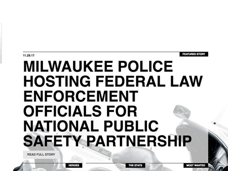 Milwaukee Police News Awesome Website Design
