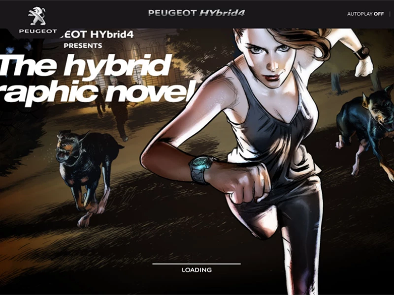 Peugeot Hybrid4 Creative Website Design