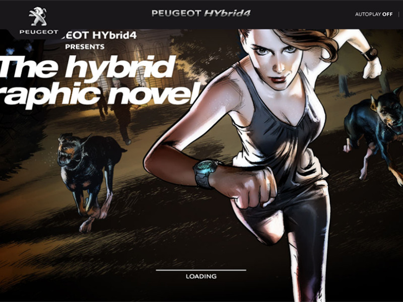Peugeot Hybrid4 Creative Website Design