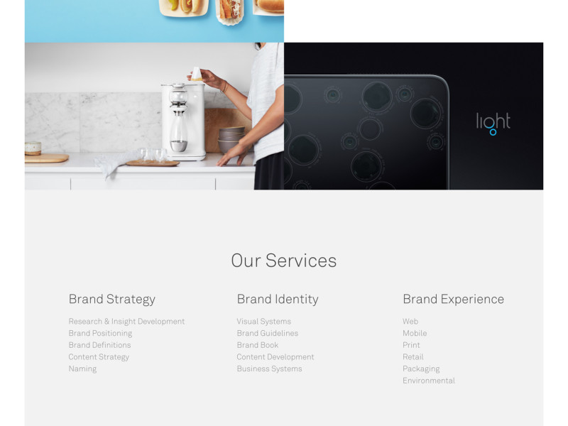 Character Branding Design Agency Clean Homepage