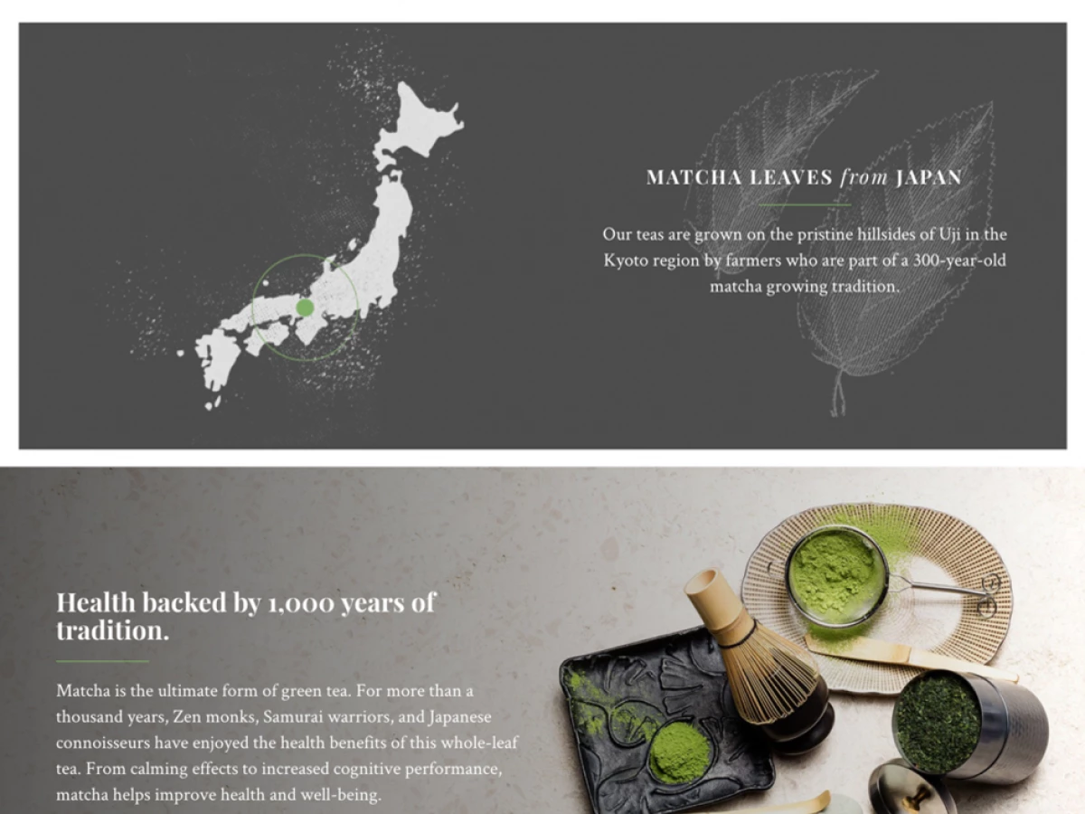 Matcha Kari Clean Homepage