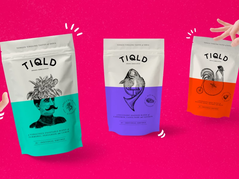 TIQLD Bold Packaging Design