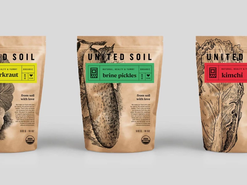 United Soil Illustrated Packaging Design