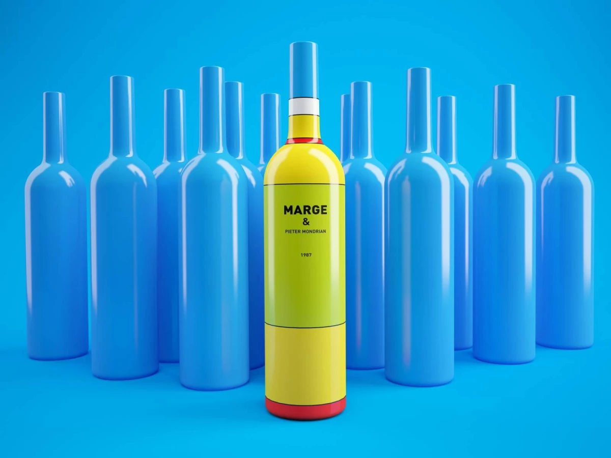 Homer Wine Marge Package Design