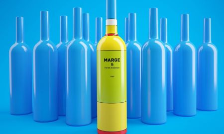 Homer Wine Marge Package Design