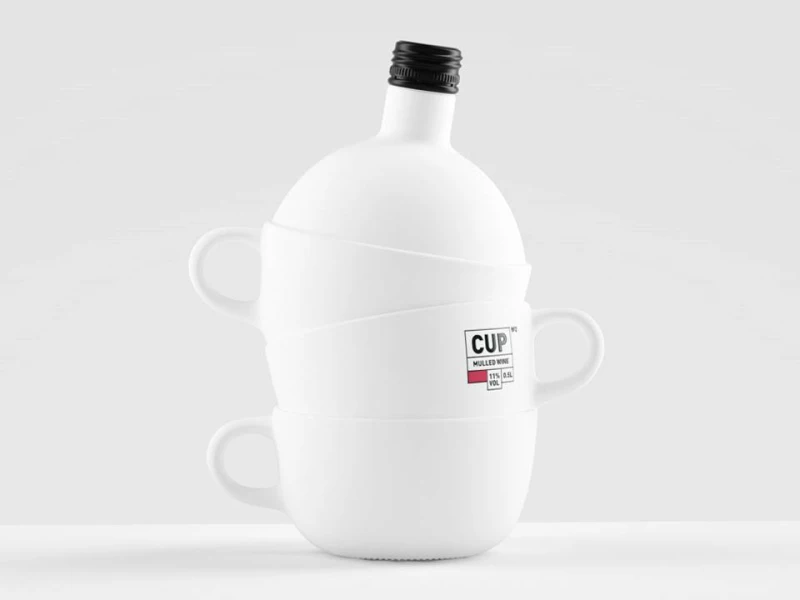 Cap Bottle Simple Packaging Design