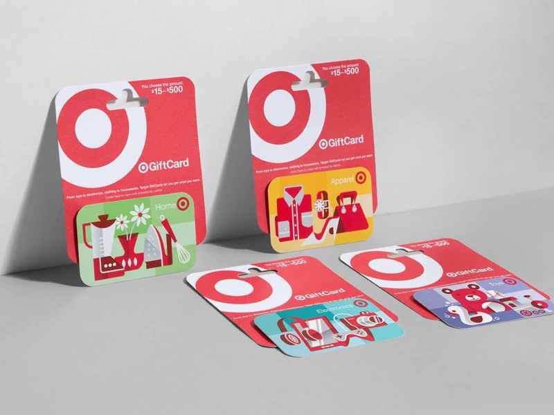 Target Gift Cards Illustrated Print Design