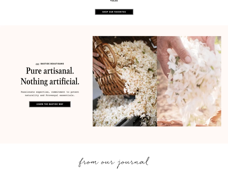 Bastide Aix-en-Provence Minimal Website Design