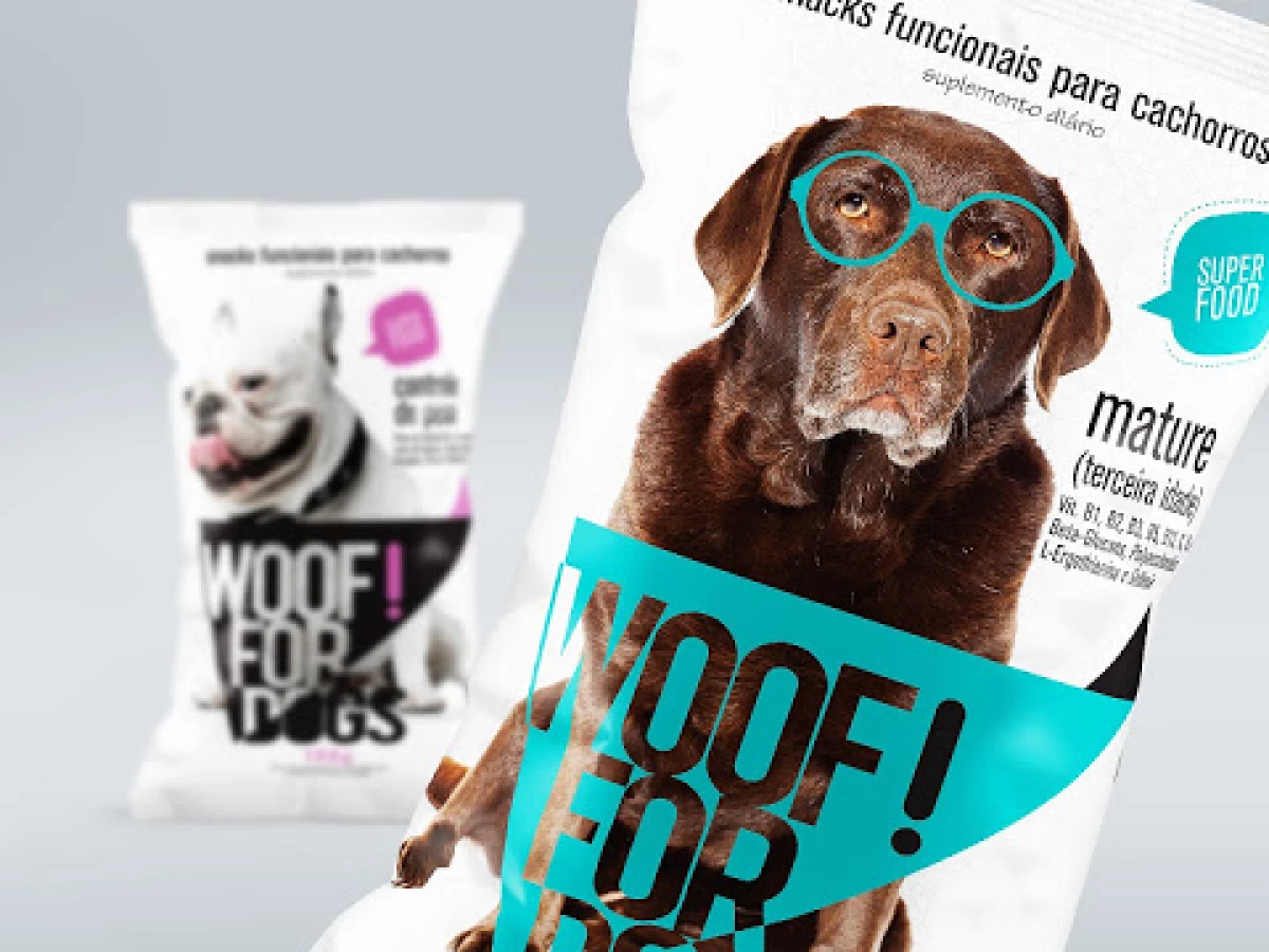 Woof For Dogs Bold Packaging Design