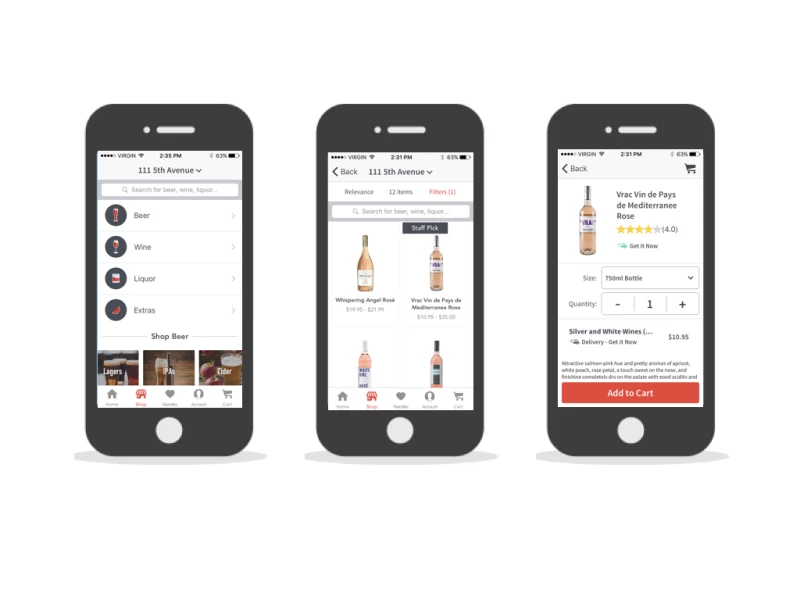 Drizly Alcohol Delivery App iPhone