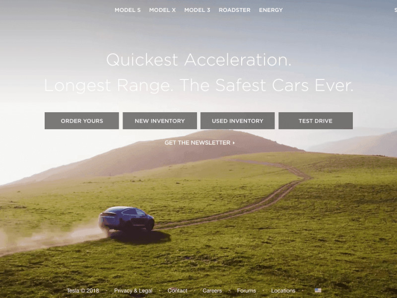 Tesla Best Website Design