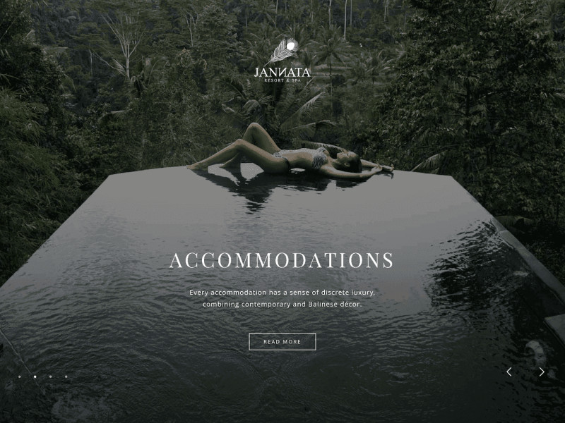 Jannata Home Page Website Design