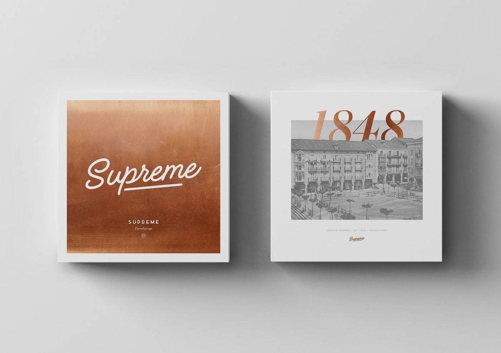 Supreme Torrelavega Cards Typography