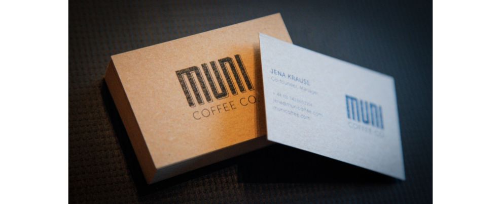 Muni Coffee Company Trendy Print Design