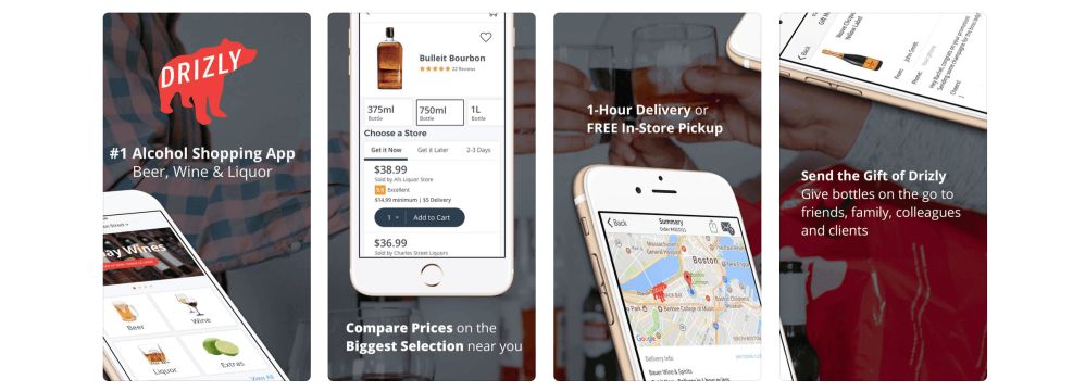 Drizly iOS Interface App Design