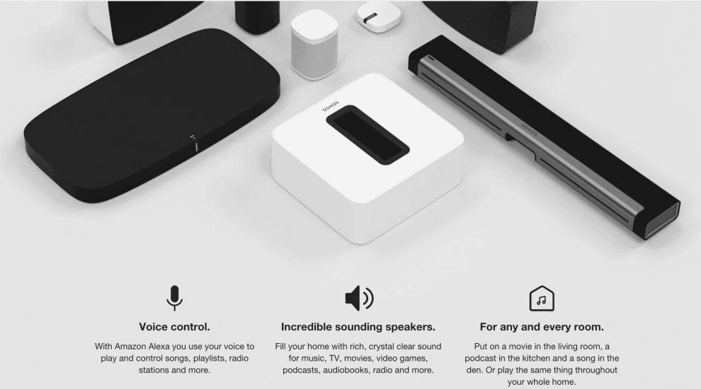 Sonos Homepage Products