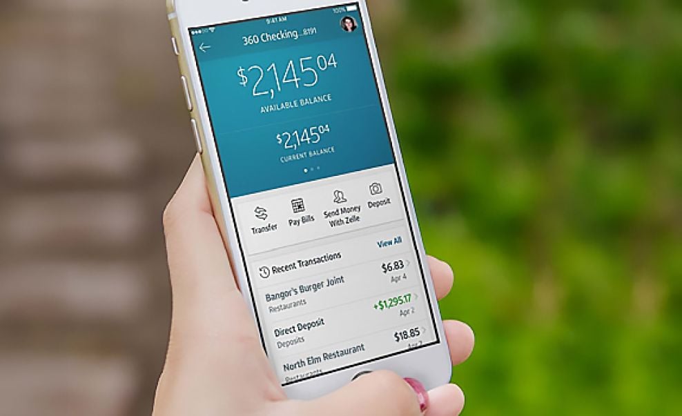 Capital One Clean App Design