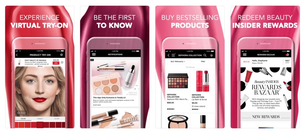 Sephora Top App Design