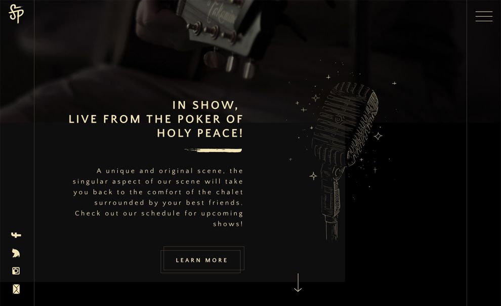 La Sainte Paix Minimal Website Design