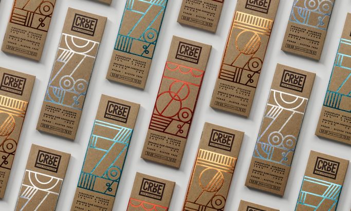 Crude Raw Chocolate Cool Packaging Design