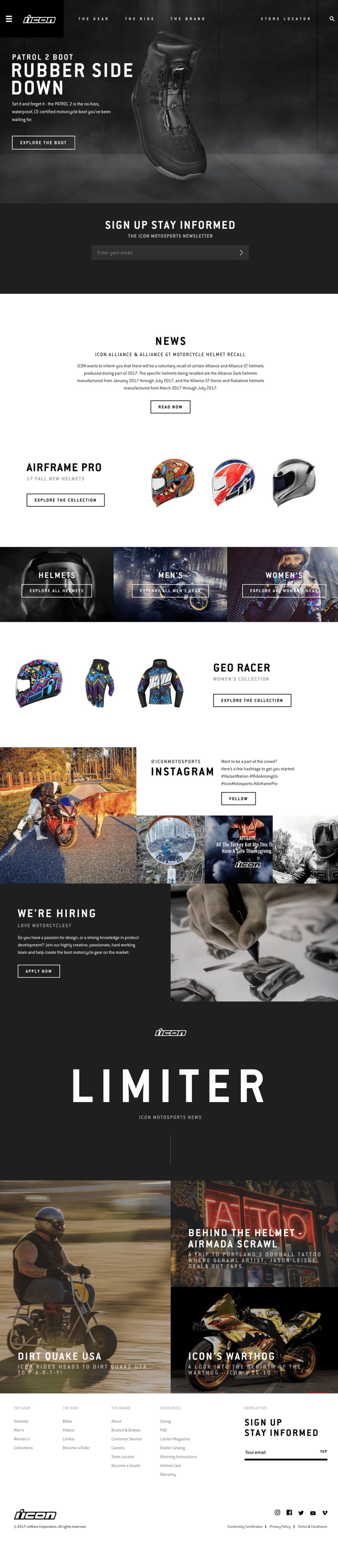 Icon Motosports Ride Among Us Gorgeous Homepage