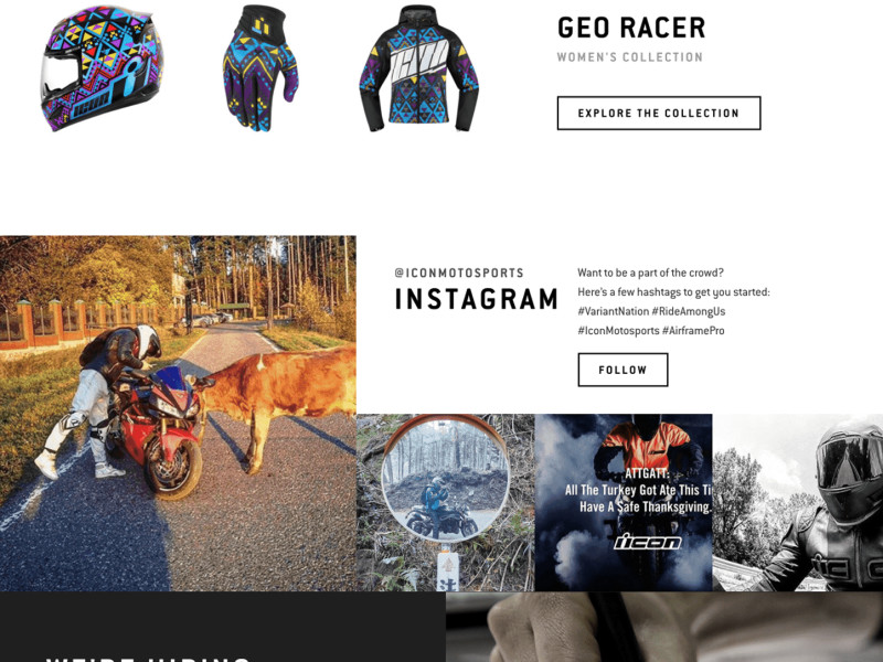 Icon Motosports Ride Among Us Gorgeous Homepage