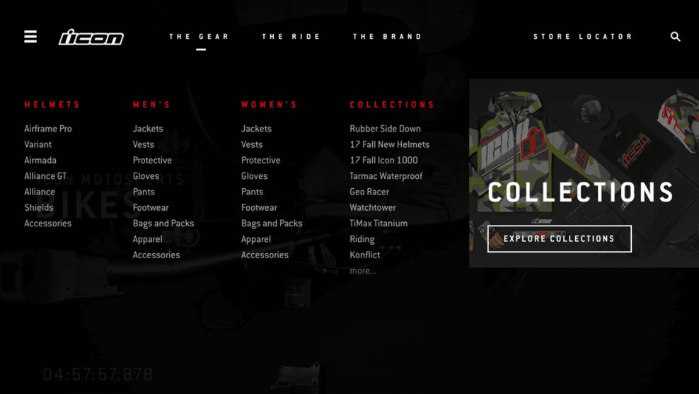 Icon Motosports Ride Among Us Intuitive Menu