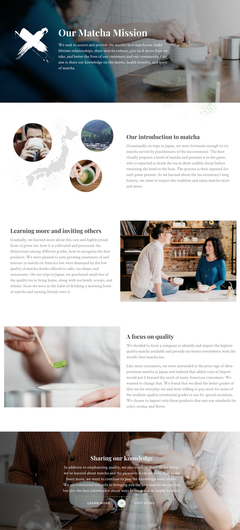 Matcha Kari Top Website Design