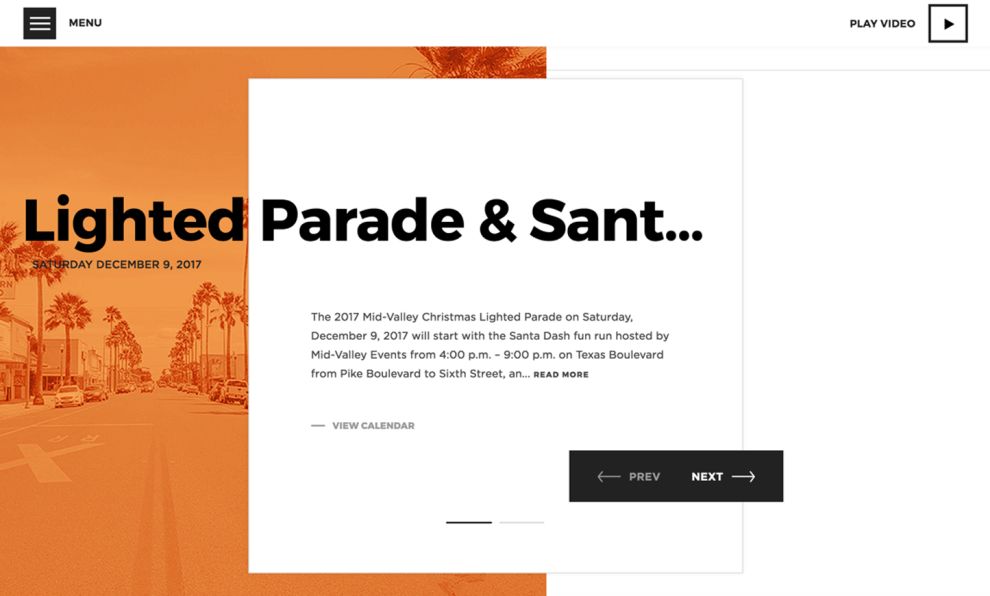 City of Weslaco Colorful Website Design