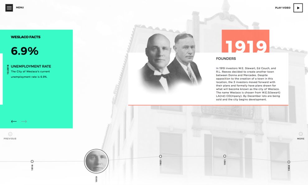 City of Weslaco Colorful About Page