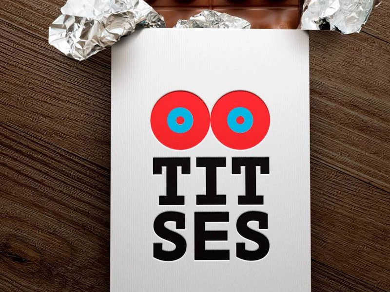 Titses Milk Chocolate Fun Packaging Design