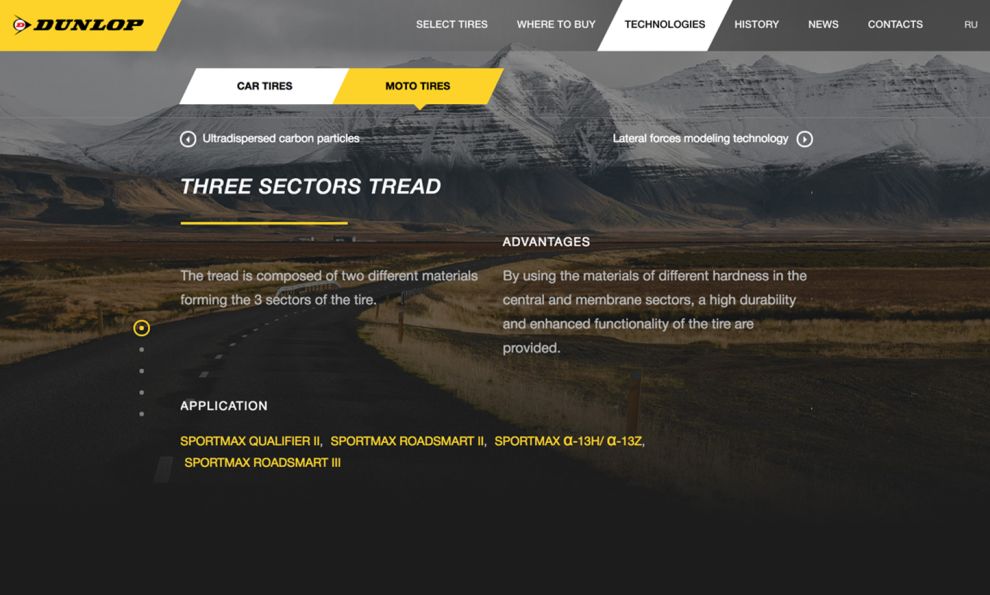 Dunlop Tire CIS LLC Great Website Design