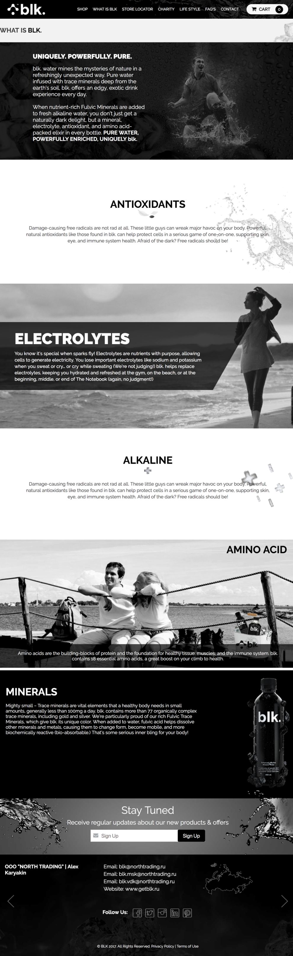 BLK Water Beautiful About Page