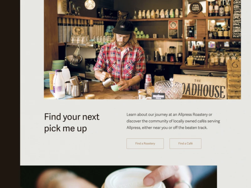 Allpress Espresso Great Website Design