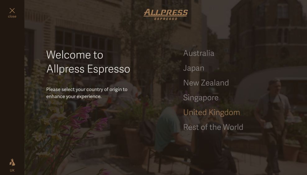 Allpress Espresso Great Contact Page
