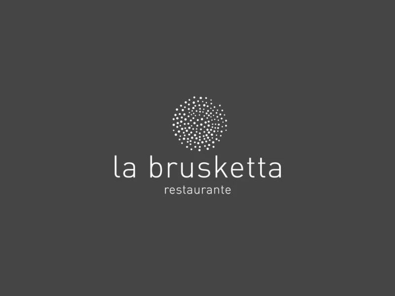 La Brusketta Typography Logo Design