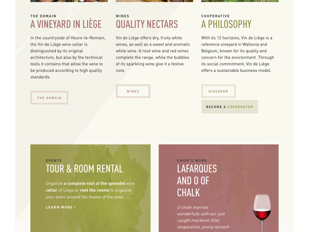 Vin de Liège Awesome Homepage