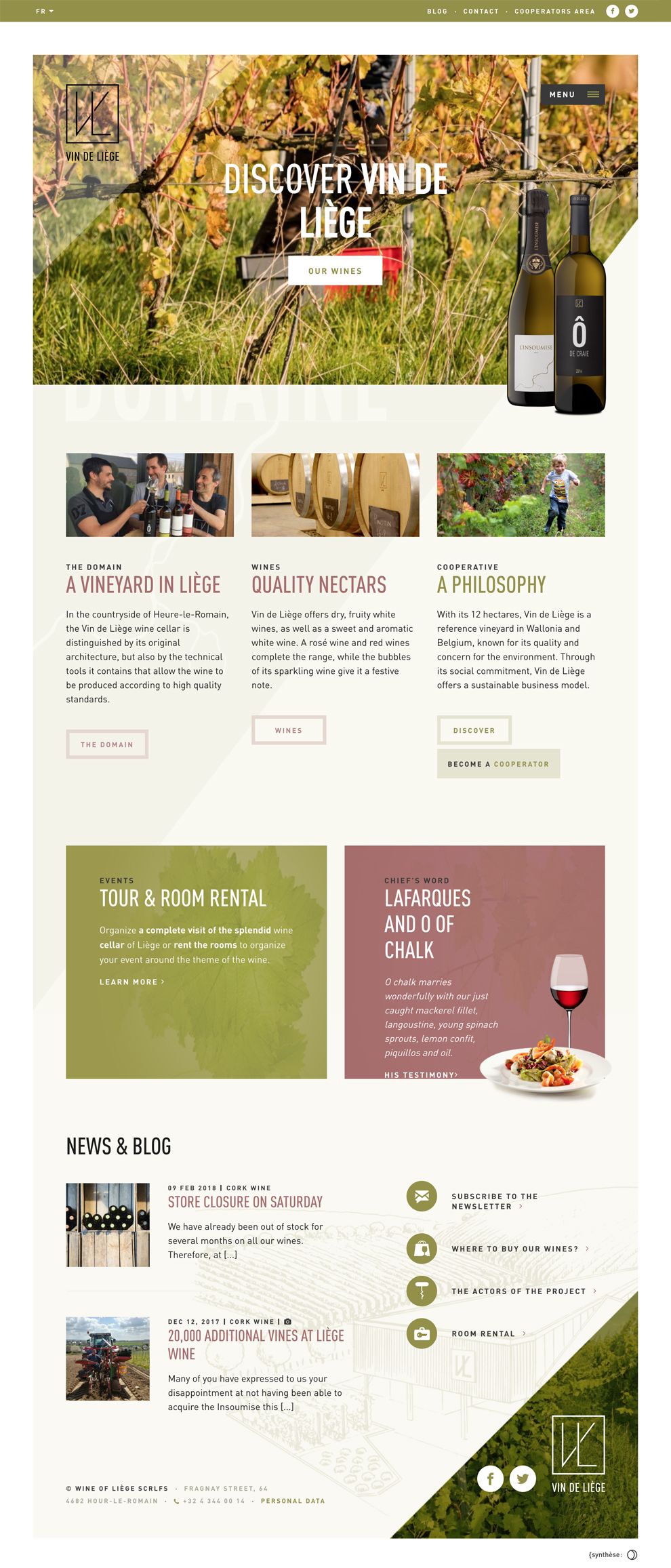 Vin de Liège Awesome Homepage