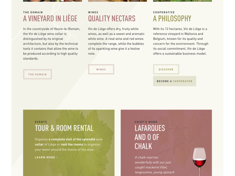 Vin de Liège Awesome Homepage