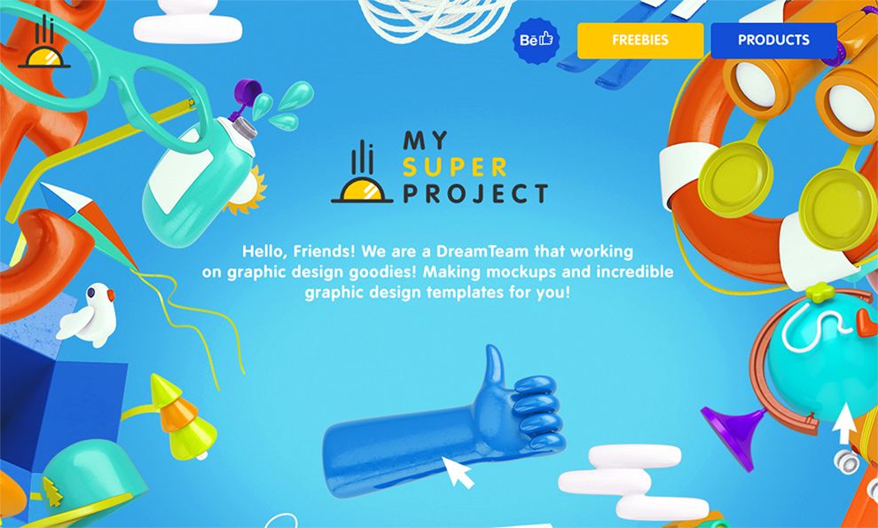 My Super Project Colorful Website Design