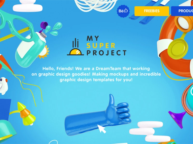 My Super Project Colorful Website Design