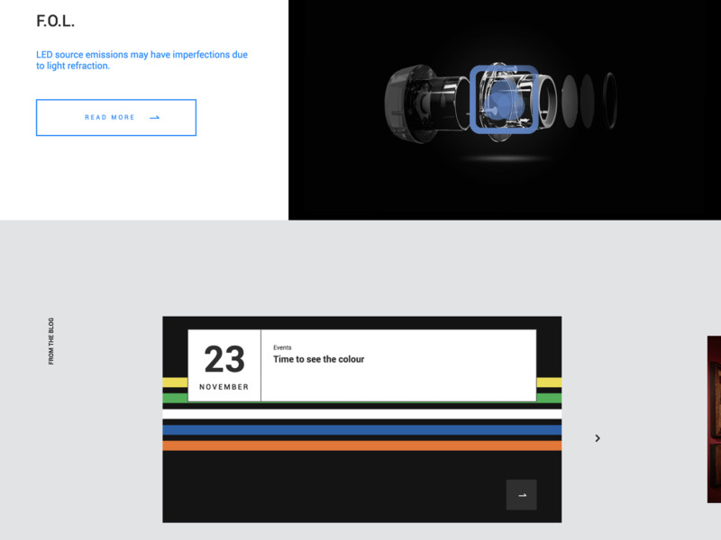 Linea Light Group Elegant Homepage