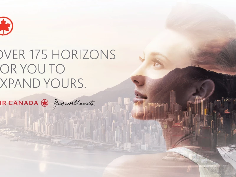 Air Canada – Your World Awaits Amazing Print Design