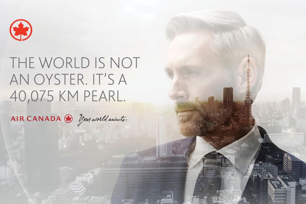 Air Canada – Your World Awaits Great Print Design