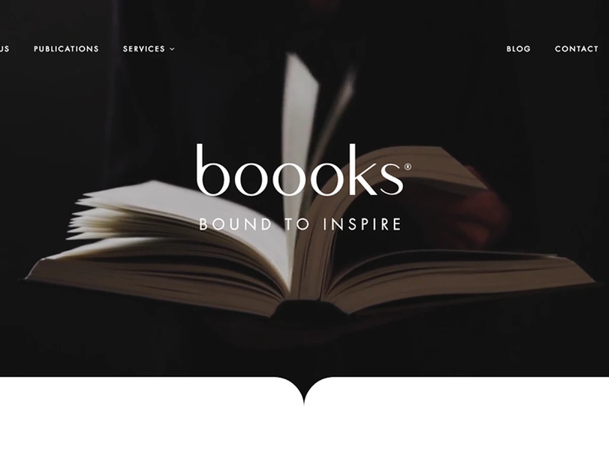 Boooks Elegant Website Design