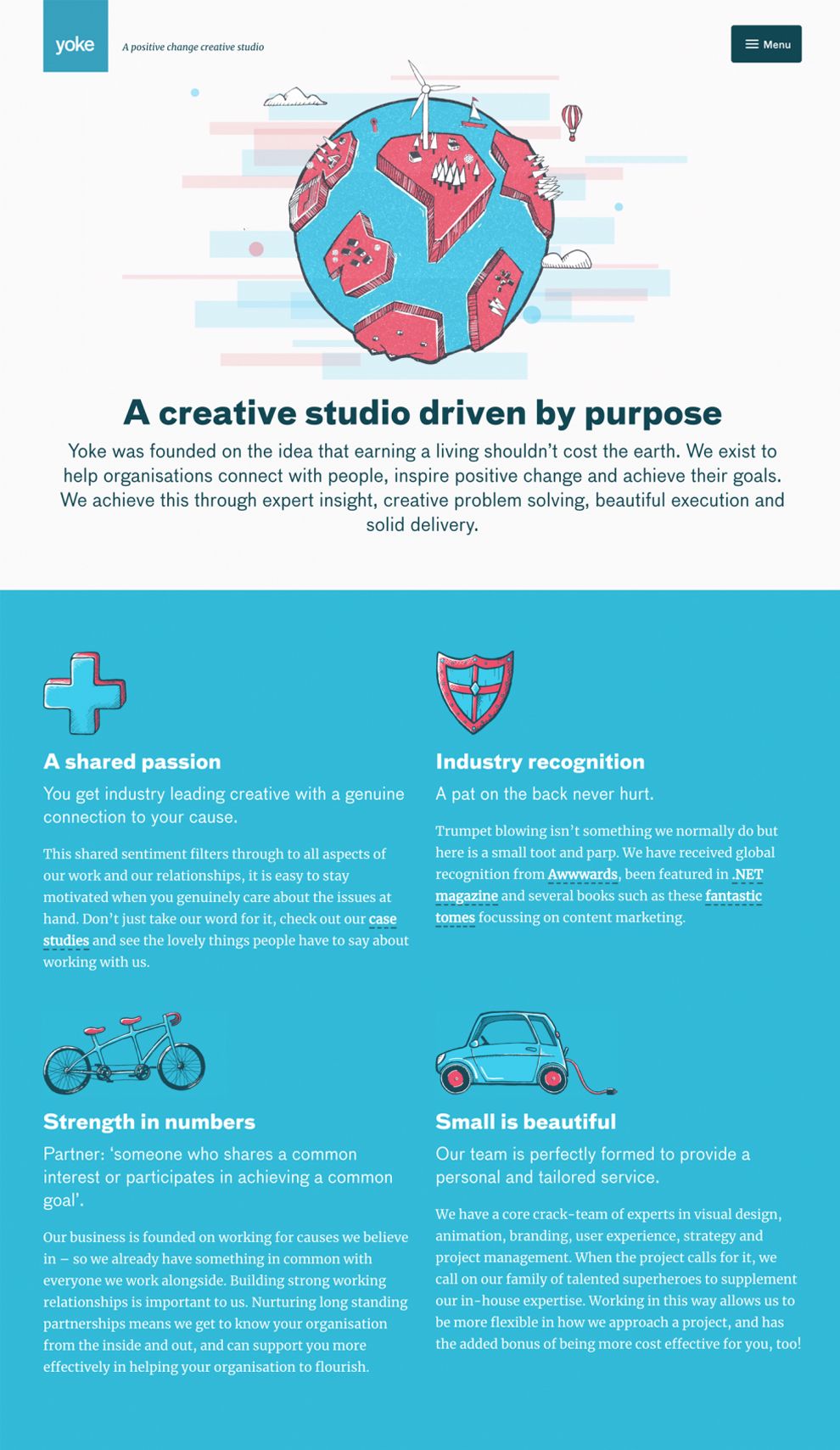 Yoke Amazing About Page